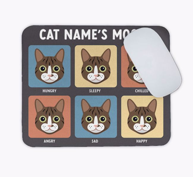 My Cat's Mood: Personalised {breedCommonName} Mouse Mat